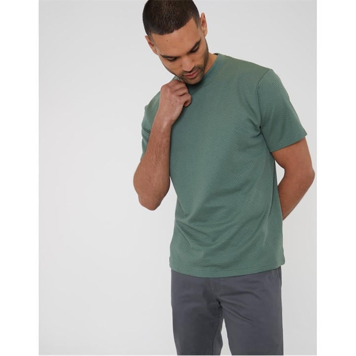 Threadbare Men's Green Tee Lynton Small