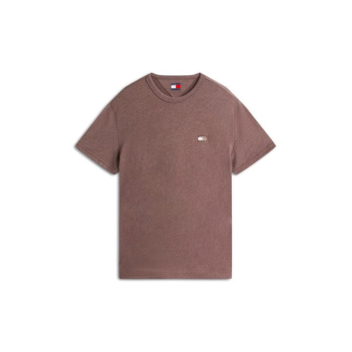 Tommy Jeans Men's Brown Classic Tommy Small Badge T Shirt in Size 2XL, Sports Direct