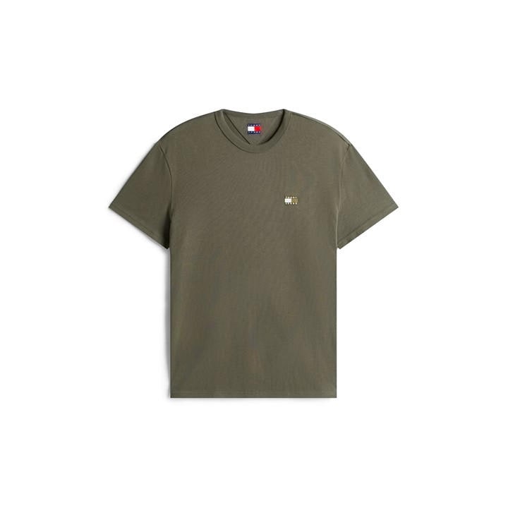 Tommy Jeans Men's Green Classic Tommy Small Badge T Shirt in Size 2XL, Sports Direct