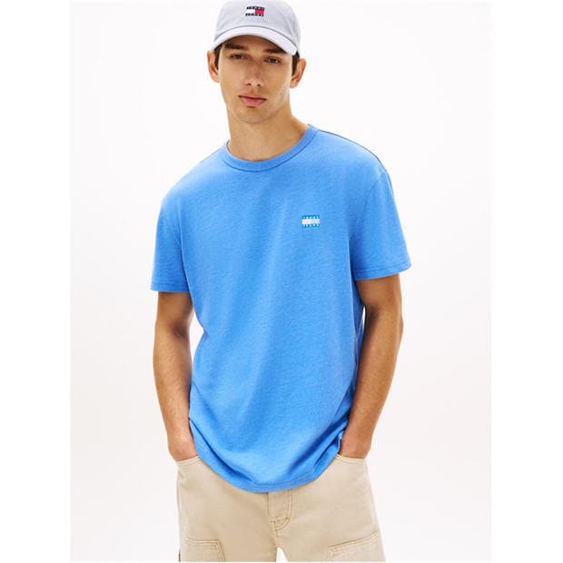 Blue Twilight - Tommy Jeans - Classic Tommy Small Badge T Shirt