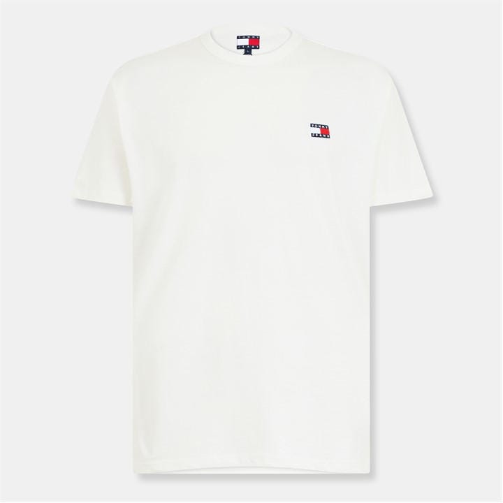 Tommy Jeans Men's White Classic Tommy Small Badge T Shirt in Size 2XL, Sports Direct