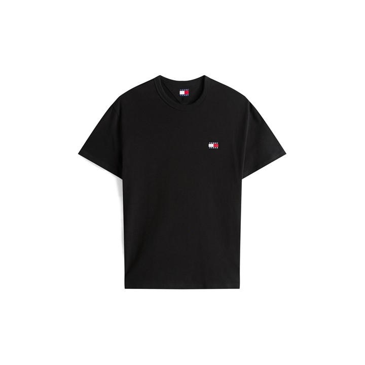 Tommy Jeans Men's Black Classic Tommy Small Badge T Shirt in Size XL, Sports Direct