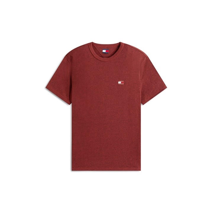 Tommy Jeans Men's Red Classic Tommy Small Badge T Shirt in Size 2XL, Sports Direct