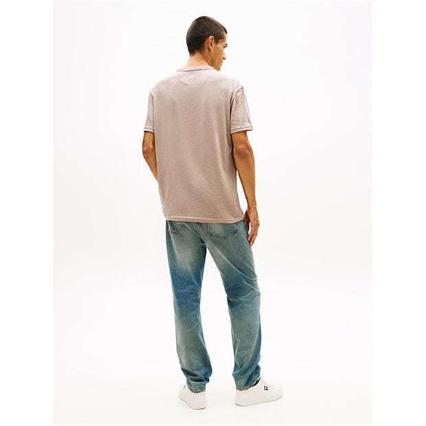 Limestone - Tommy Jeans - Classic Tommy Small Badge T Shirt