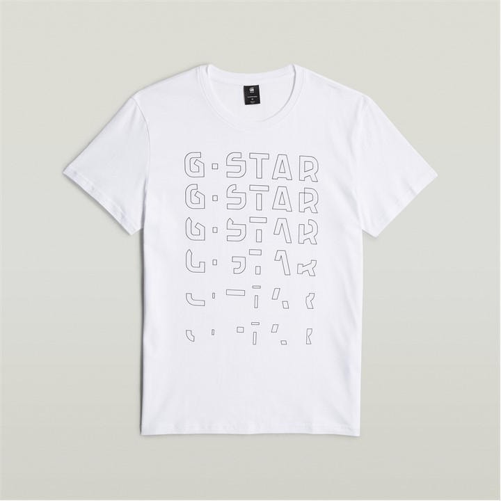 G Star Gstar Grph TS - White