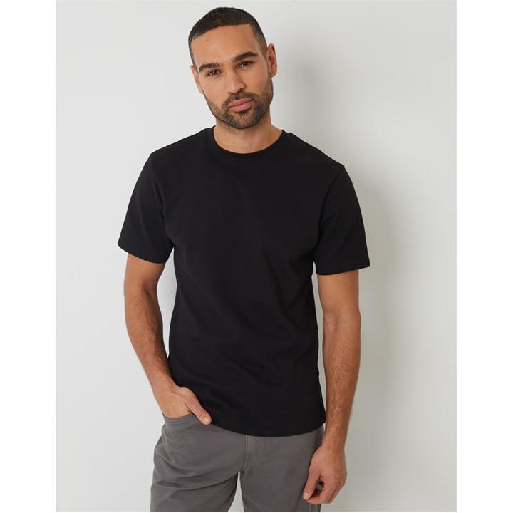 Threadbare Men's Black Regular Fit Roseburn T-Shirt in Size M, Sports Direct