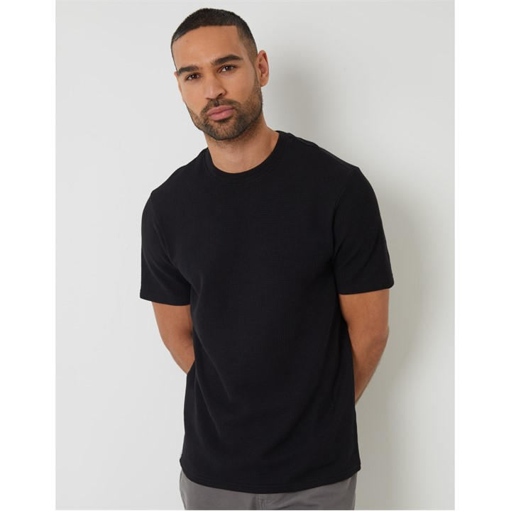 Threadbare Men's Black Hayfield Regular Fit T-Shirt in Size M, Sports Direct