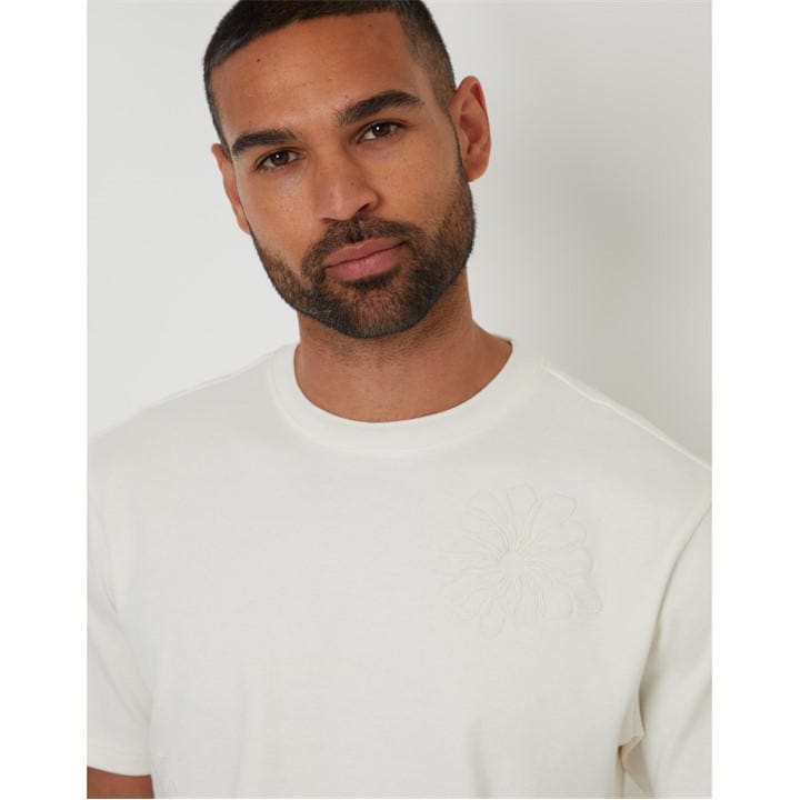 Threadbare Men' White Regular Fit Teewren T-Shirt in Size S, Sports Direct