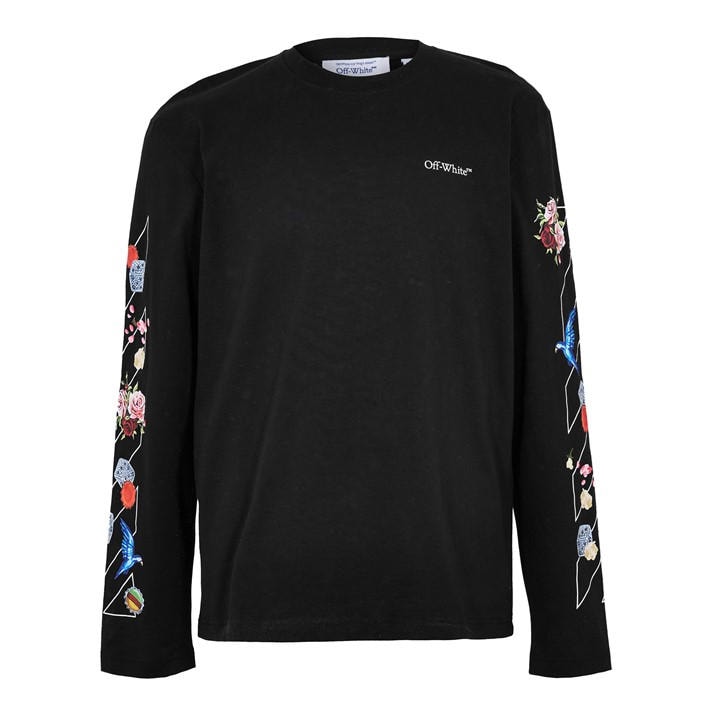 Off White Men's Black Diag Skate T Long Sleeve T-Shirt in Size 2XL, Sports Direct
