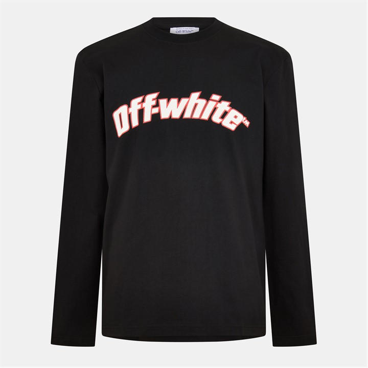 Off White Men's Black Logo Skate Long Sleeve T-Shirt in Size L, Sports Direct