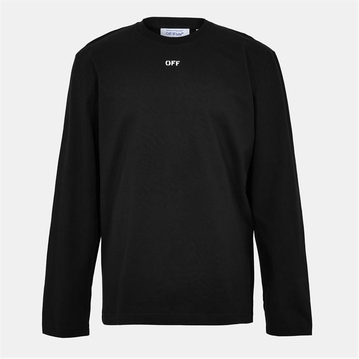 Off White Men's Black Brick Skate T Long Sleeve T-Shirt in Size L, Sports Direct