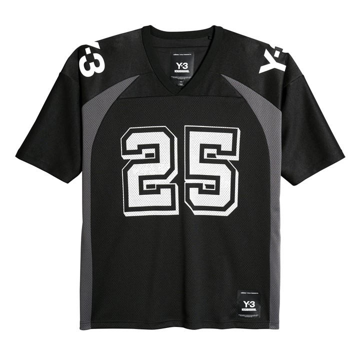 Y3 Men's Black X Neighborhood Football Shirt in Size L, Sports Direct