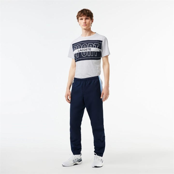 Lacoste Men's Blue Slim Fit Joggers in Size L, Sports Direct