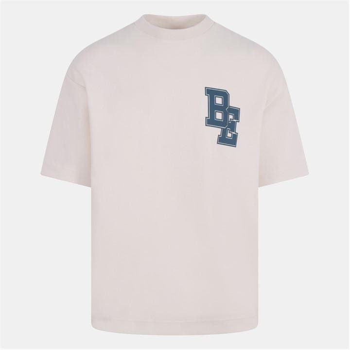 Blank Essentials Men's Cream Collegiate Oversized T-Shirt in Size 2XL, Sports Direct
