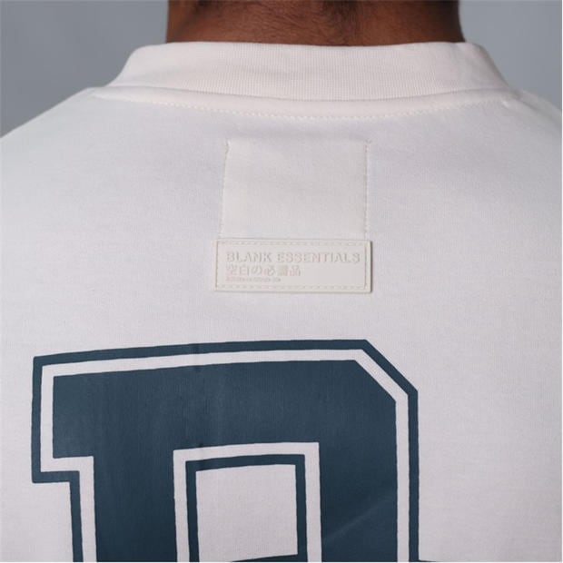 Bone - Blank Essentials - Men's Collegiate Oversized T-Shirt
