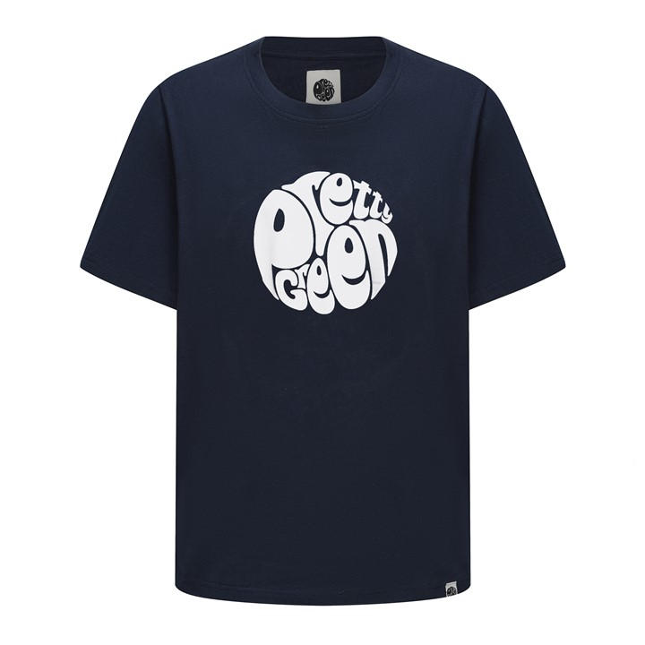 Pretty Green Men's Blue Large Logo Tee in Size XL, Sports Direct