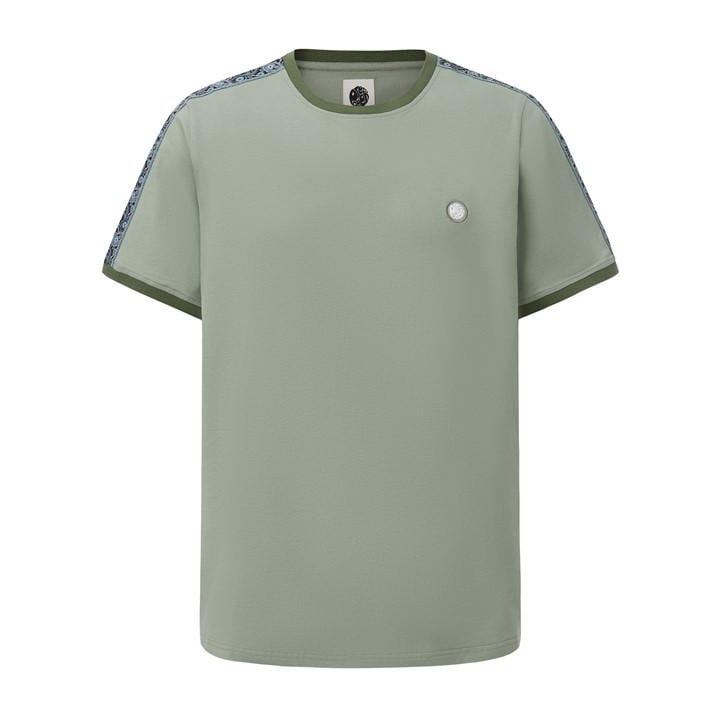 Pretty Green Men's Green Pretty Tape Tee in Size M, Sports Direct
