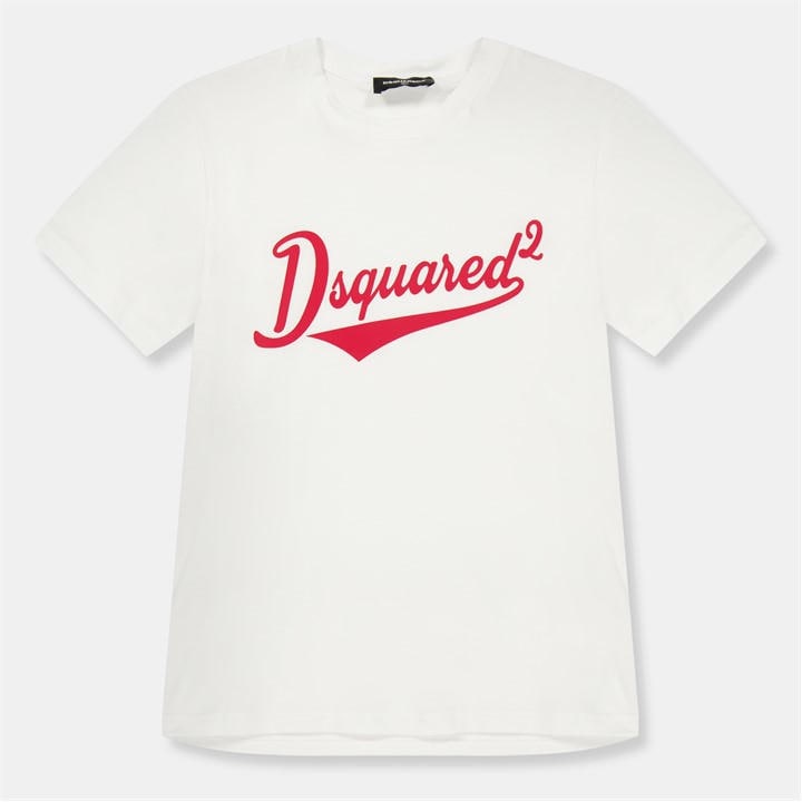 Dsquared2  Kids White ' Dsq Logo T-Shirt in Size 14 - 16 Years, Sports Direct