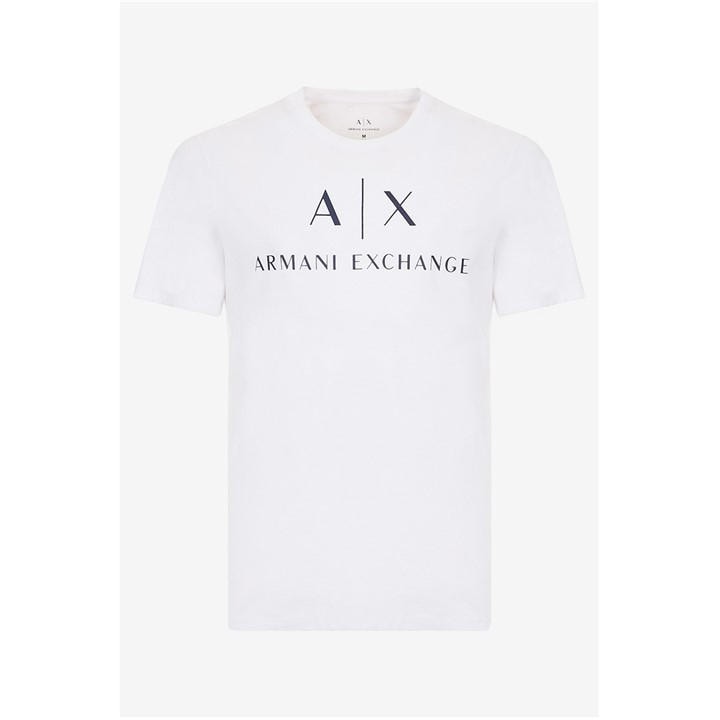 Armani Exchange Men's White Logo T-Shirt in Size XL, Sports Direct