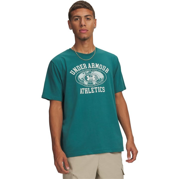 Under Armour Men's Green T-Shirt in Size XL, Sports Direct