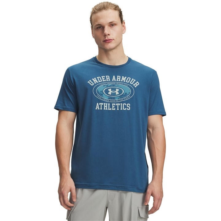 Under Armour Men's Blue T-Shirt in Size XL, Sports Direct