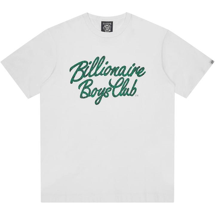 Billionaire Boys Club Men's White Os Script T-Shirt in Size L, Sports Direct