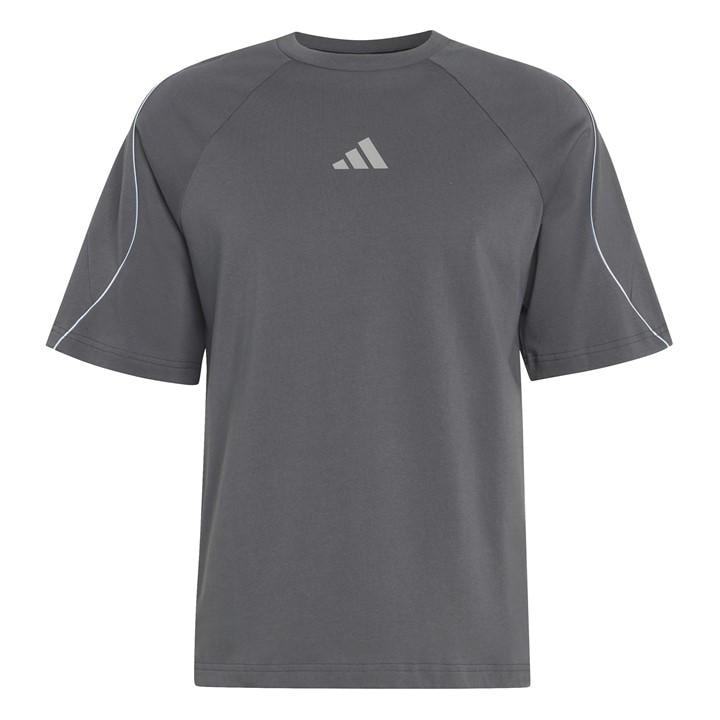 Adidas Men's Grey T-Shirt in Size L, Sports Direct