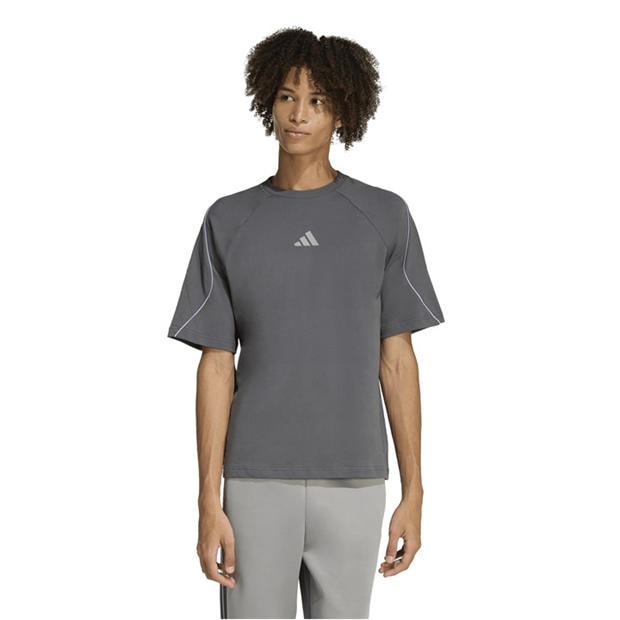 Grey/Blue - adidas - Men's T-Shirt