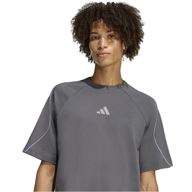 Grey/Blue - adidas - Men's T-Shirt