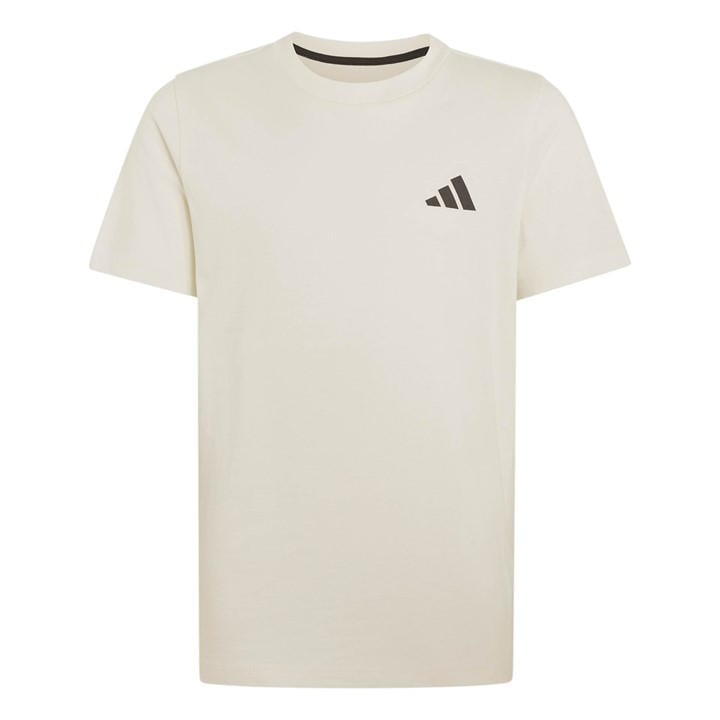 Adidas  Kids White Logo T Shirt  in Size 11 - 12 Years, Sports Direct