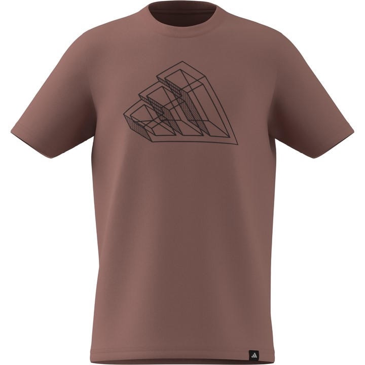 Adidas  Kids Brown Logo T Shirt  in Size 11 - 12 Years, Sports Direct