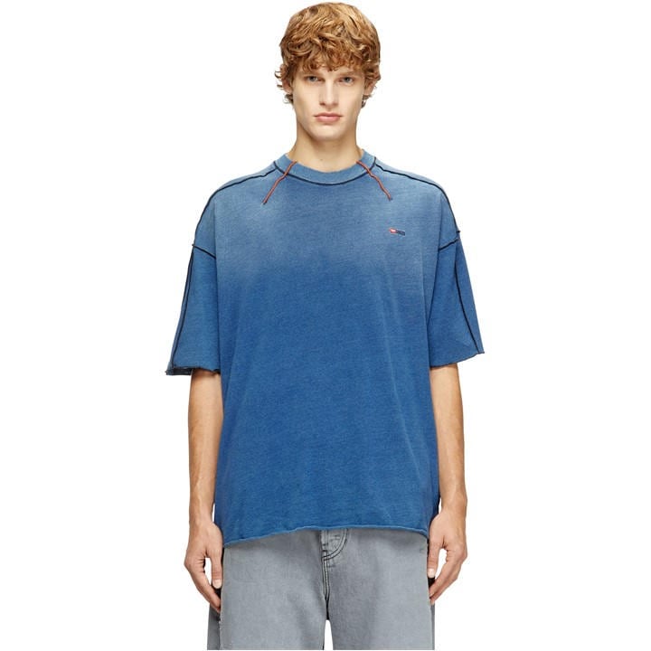 Diesel Men's Blue T-Shirt in Size M, Sports Direct