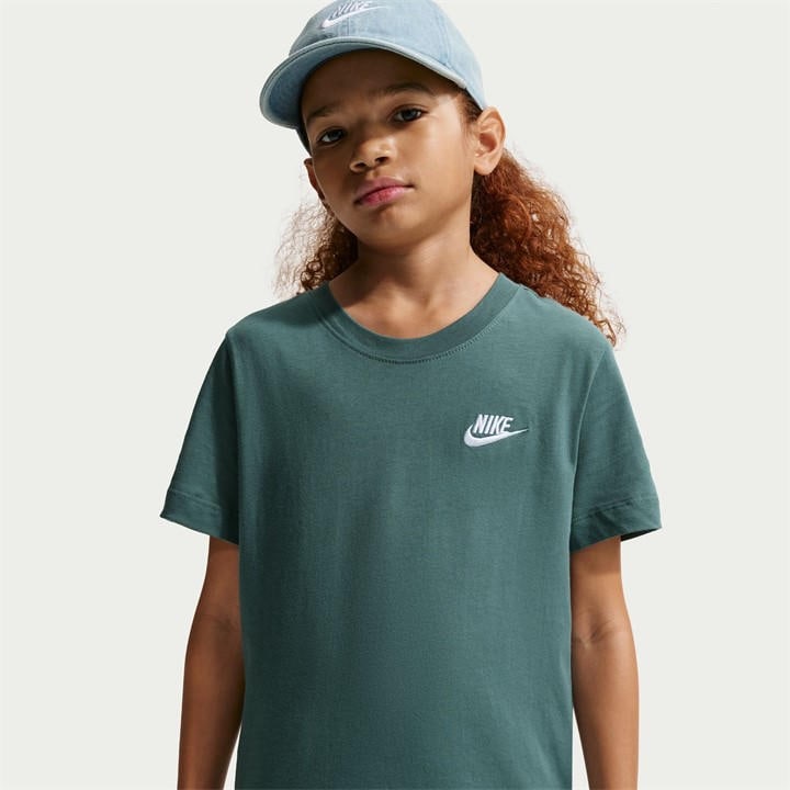 Nike Boys Grey Futura T Shirt  in Size 13 Years, Sports Direct