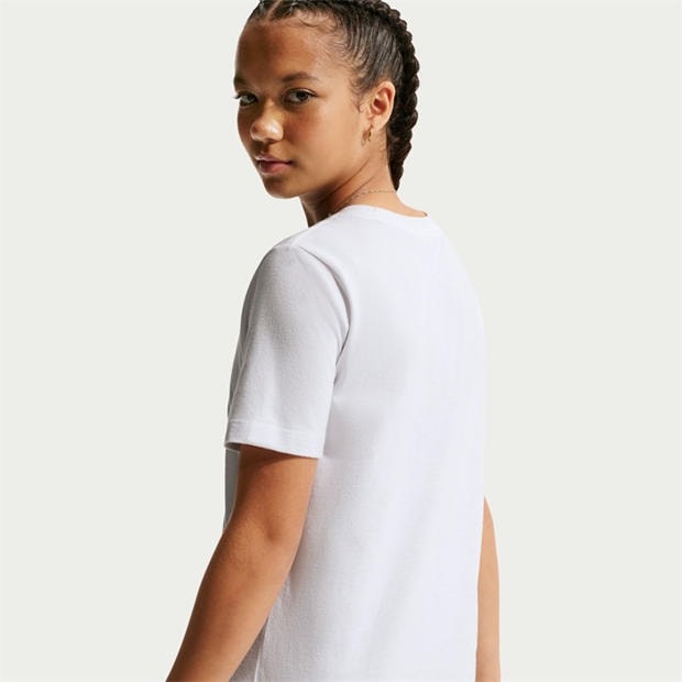 White/Black - Nike - Futura T Shirt Junior Boys