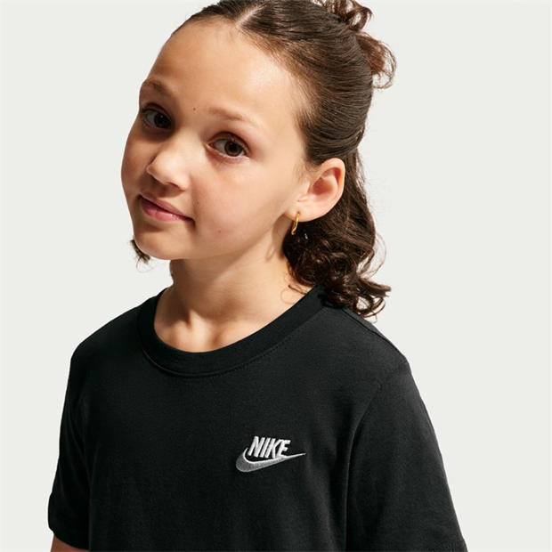 Black/White - Nike - Futura T Shirt Junior Boys