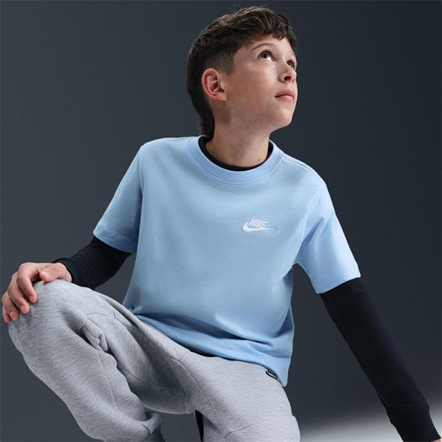 University Blue - Nike - Futura T Shirt Junior Boys
