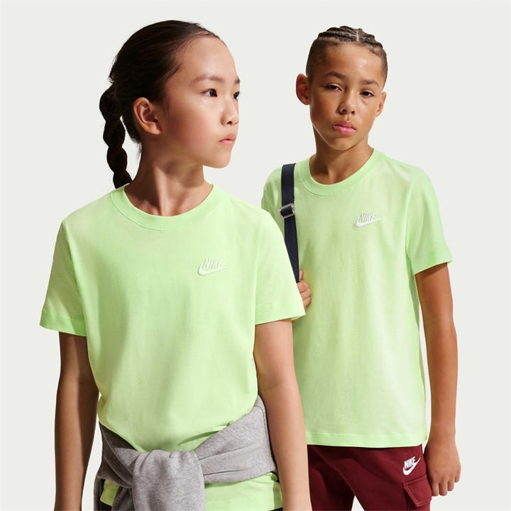 Nike Boys Green Futura T Shirt  in Size 13 Years, Sports Direct