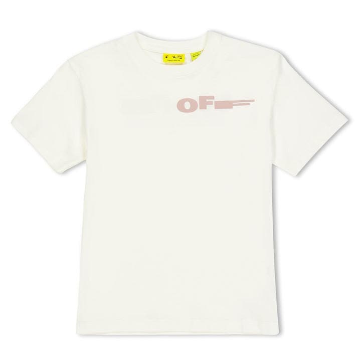 Off White Girls White Off Kids' Logo T-Shirt in Size 8 - 9 Years, Sports Direct