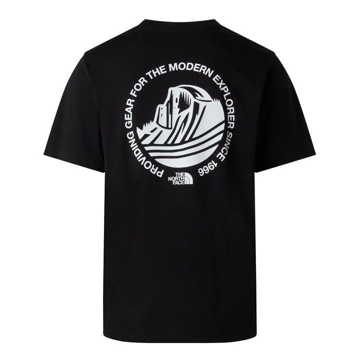 The North Face Men's Black Tnf Monte Graph Tee in Size 2XL, Sports Direct