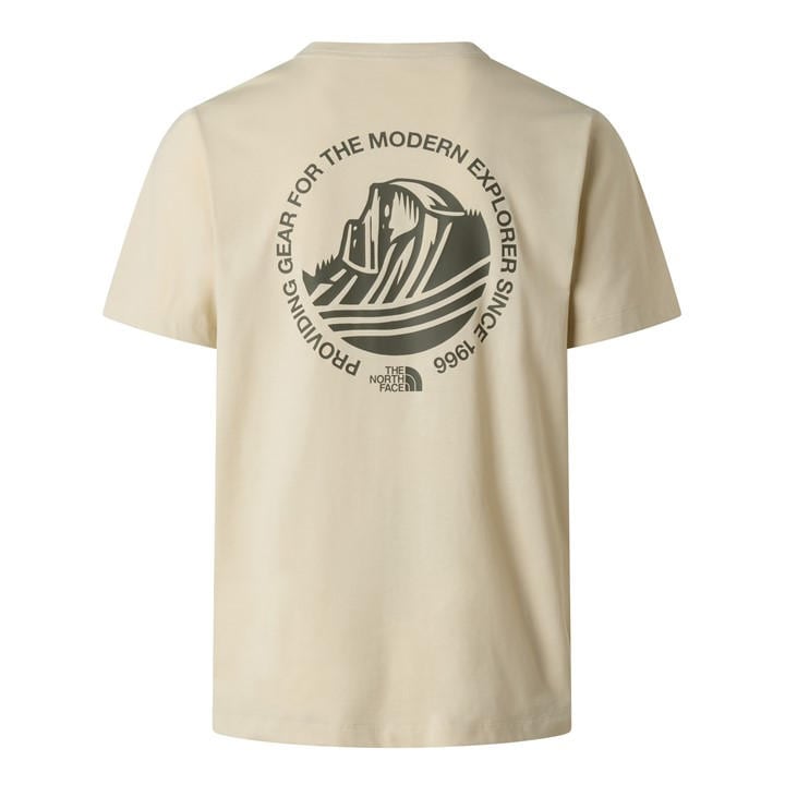 The North Face Men's Beige Tnf Monte Graph Tee in Size L, Sports Direct