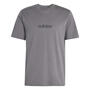 Grey/Black - adidas - Essentials Linear Single Jersey Mens T-Shirt