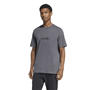 Grey/Black - adidas - Essentials Linear Single Jersey Mens T-Shirt