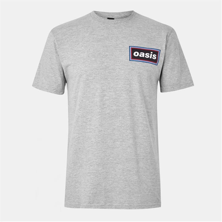 Official Men' Grey Oasis T-Shirt in Size S, Sports Direct