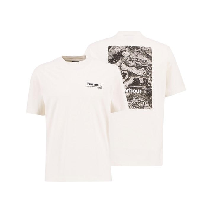 Barbour Men's Beige Oversized T-Shirt in Size M, Sports Direct