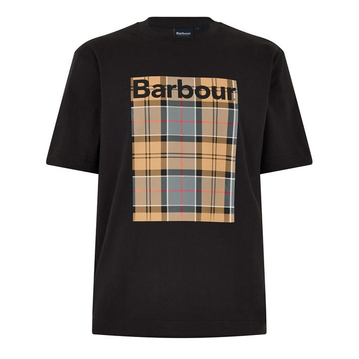 Barbour Men's Black Oversized T-Shirt in Size L, Sports Direct