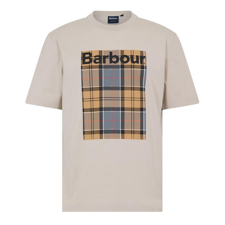 Barbour Men's Beige Oversized T-Shirt in Size L, Sports Direct