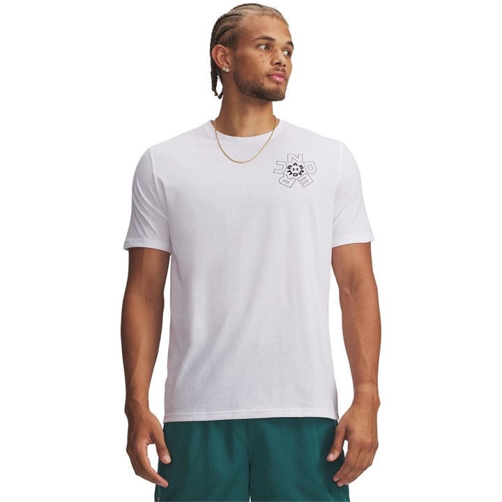Under Armour Men's White T-Shirt in Size XL, Sports Direct