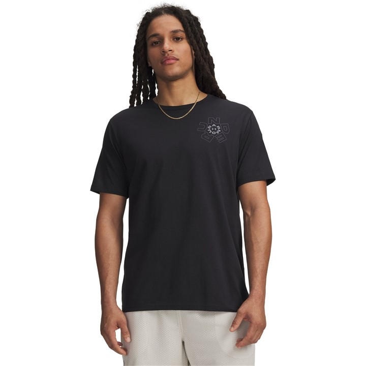 Under Armour Men's Black T-Shirt in Size 2XL, Sports Direct