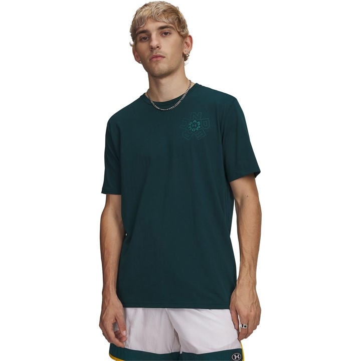 Under Armour Men's Green T-Shirt in Size XL, Sports Direct