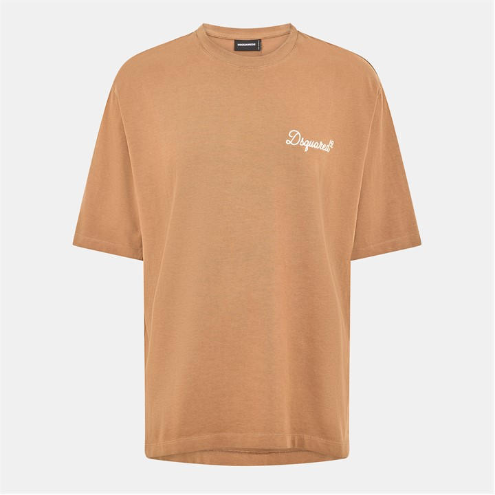 Dsquared2 Men's Brown Dsq Signature Oversized T-Shirt in Size M, Sports Direct